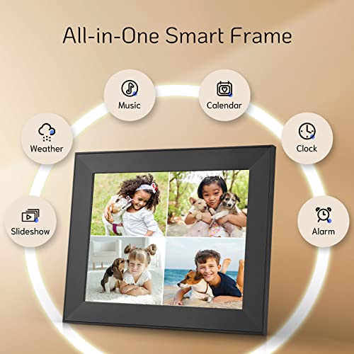 NexFoto-Smart-WiFi-Digital-Picture-Frame-16GB-Memory-Electronic-Photo-Frame-with-IPS-Touch-Screen-Share-Photos-Videos-via-Easy-to-Use-App-Gift-for-Grandparents-Knight-Black