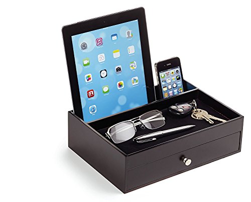 Massca-Valet-Charging-Station-Multi-Device-Office-Desk-Organizer-Perfect-Nightstand-Organizer-Great-for-Your-Wallet-Keys-Phones-Other-Electronic