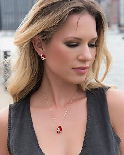 Leafael-Wish-Stone-Pendant-Necklace-with-Birthstone-Crystal-18K-Rose-Gold-PlatedSilvertone-18-2
