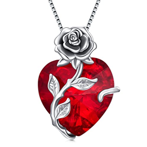 OCJ-Valentines-Day-Gifts-for-HerGirlfriendWifeWomen-Sterling-Silver-Rose-Flower-Pendant-Heart-Crystal-Birthstone-Necklace-Birthday-Anniversary-Jewelry-Gifts-for-Momfor-Teen-GirlsBest-FriendWedding182-