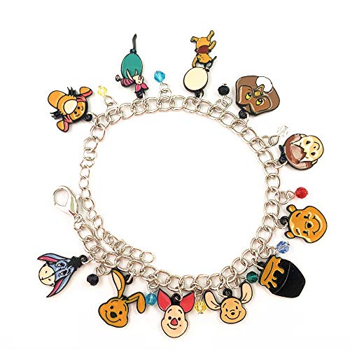 Fandom-Enthusiast-Anime-Cartoon-Piglet-Tigger-Eeyore-Winni-Pooh-Charm-Bracelet-Gifts-for-Girl-Woman