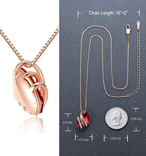 Leafael-Wish-Stone-Pendant-Necklace-with-Birthstone-Crystal-18K-Rose-Gold-PlatedSilvertone-18-2