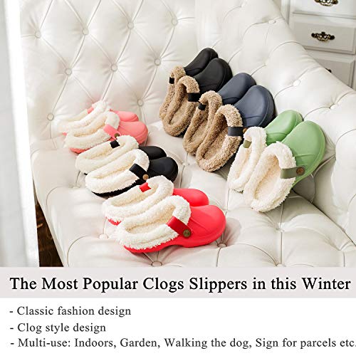 ChayChax-Waterproof-Slippers-Women-Men-Fur-Lined-Clogs-Winter-Garden-Shoes-Warm-House-Slippers-Indoor-Outdoor-Mules