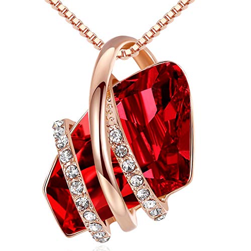 Leafael-Wish-Stone-Pendant-Necklace-with-Birthstone-Crystal-18K-Rose-Gold-PlatedSilvertone-18-2